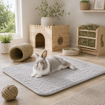 Slate Gray Sorenne Ice-Silk Cooling Mat — For Dogs & Cats